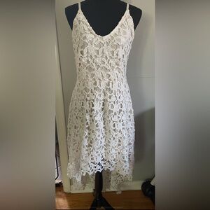 Women’s White High Low Dress